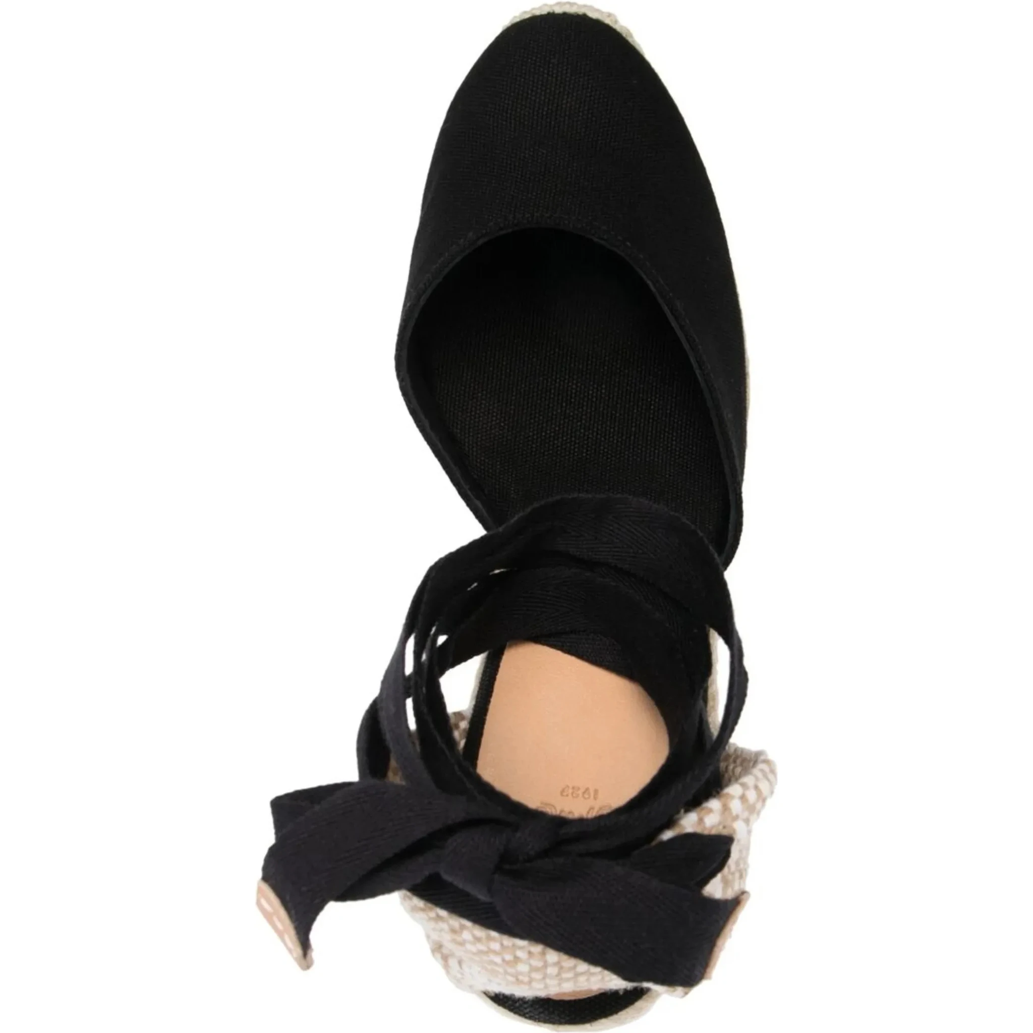 حذاء مسطح من كاستانير، أسود