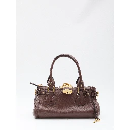 حقيبة بادينغتون من الجلد العقيقي