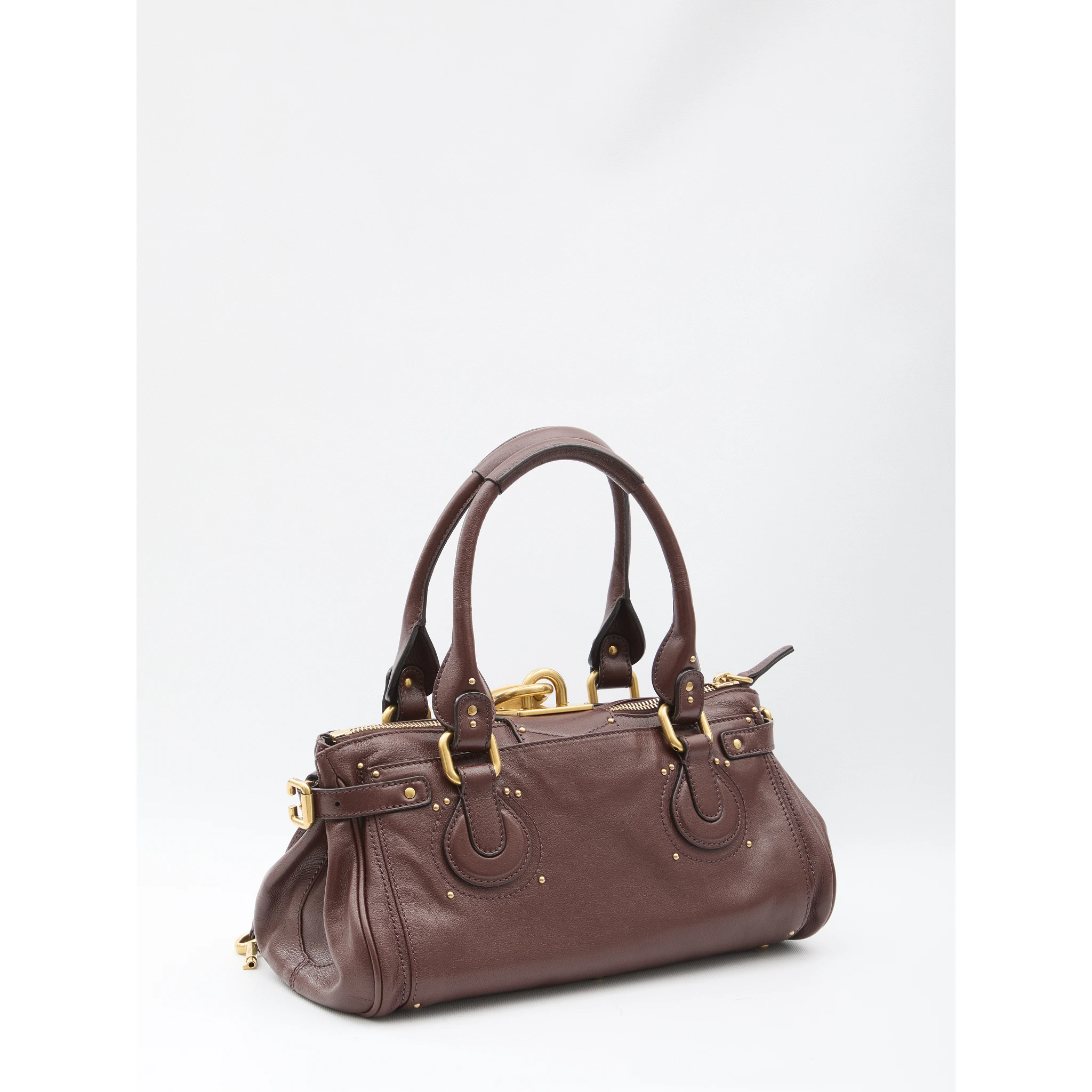 حقيبة بادينغتون من الجلد العقيقي