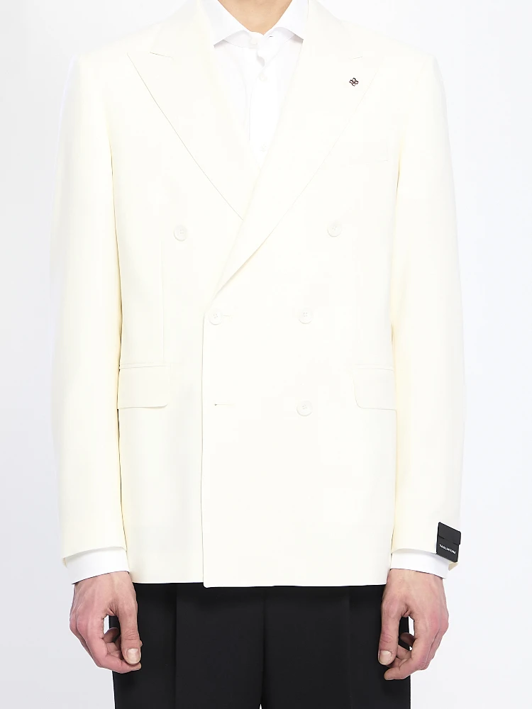Jacket in virgin wool super 120s