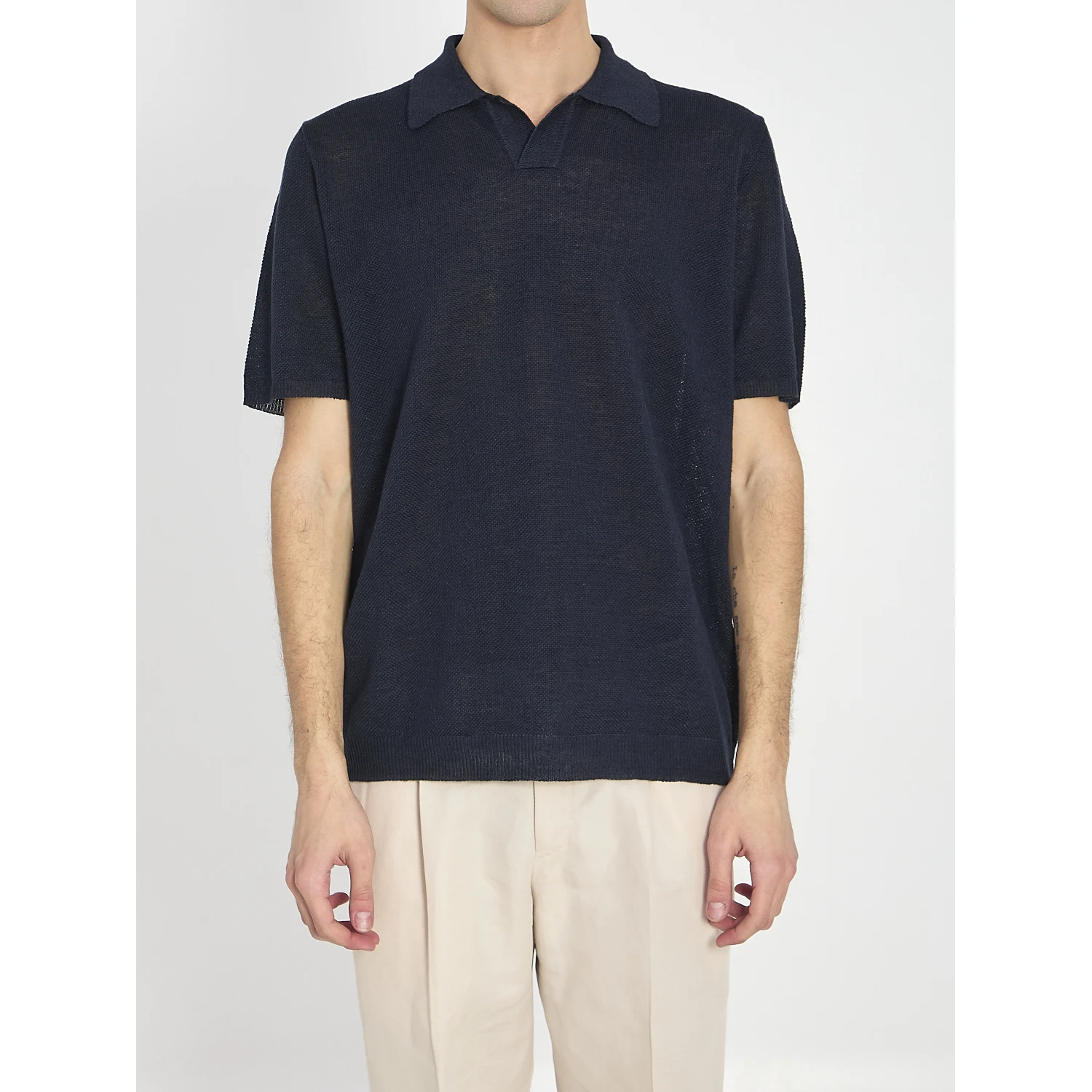 Polo shirt in linen