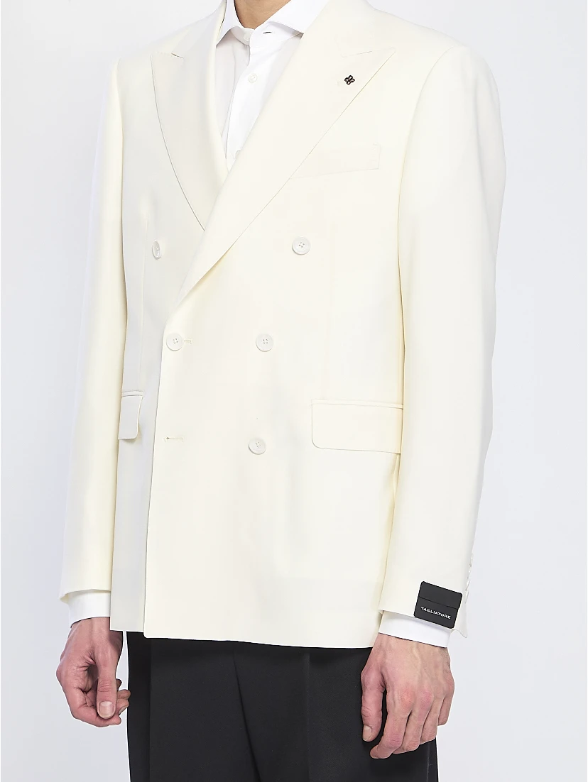 Jacket in virgin wool super 120s