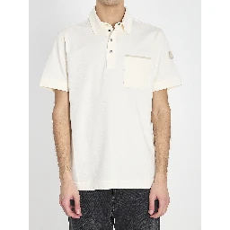 Polo shirt in stretch cotton piqué