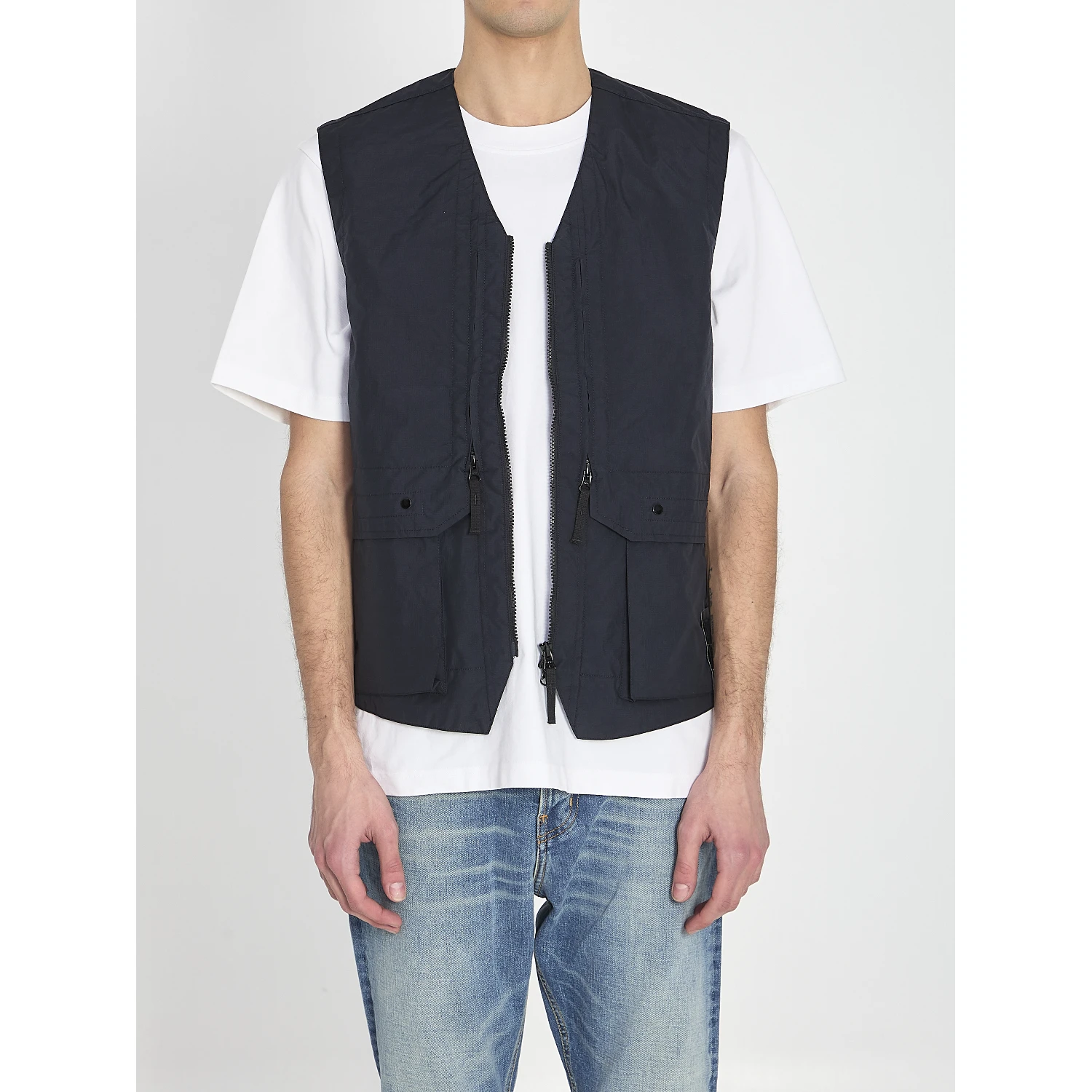 Metal Lamina Poly ripstop vest