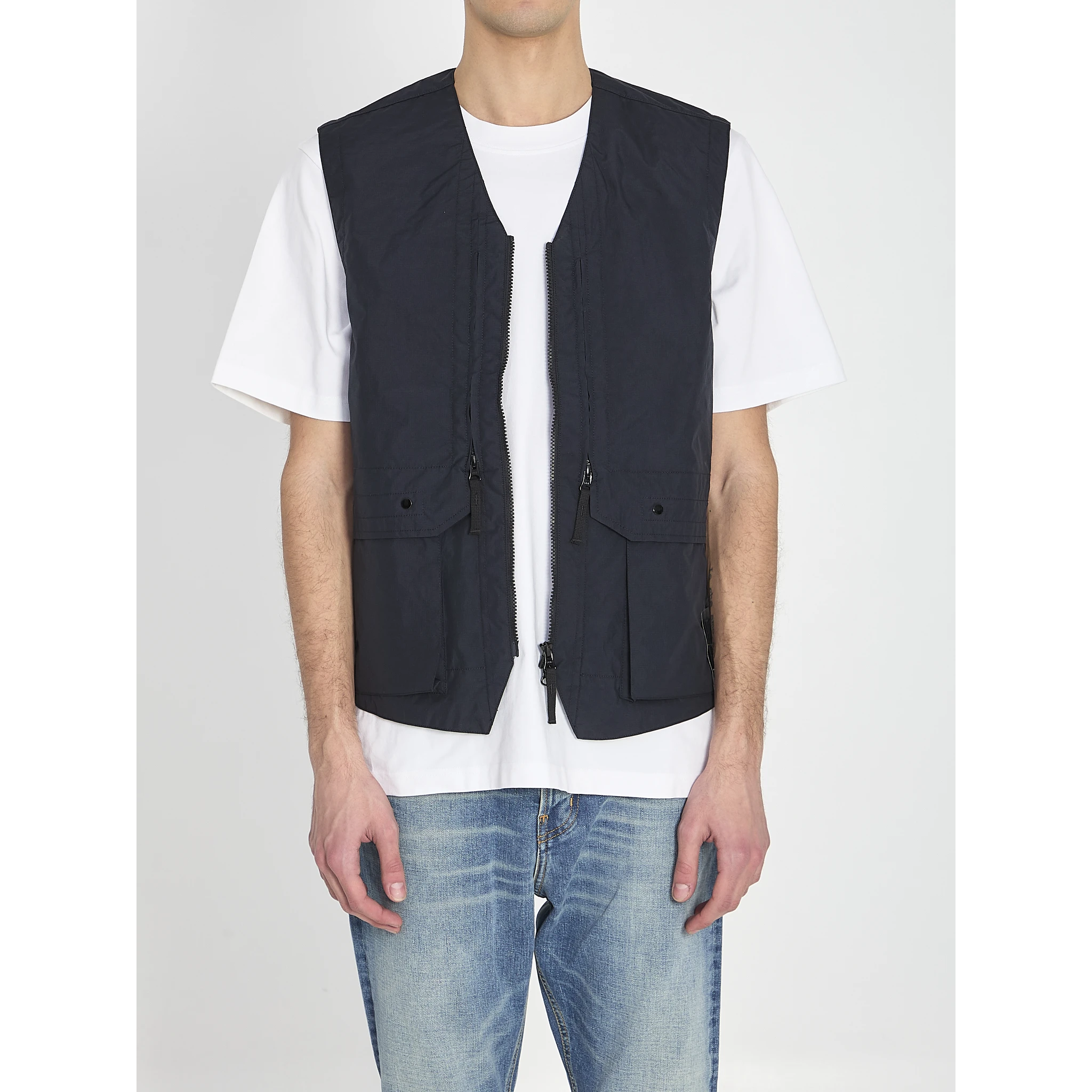 Metal Lamina Poly ripstop vest