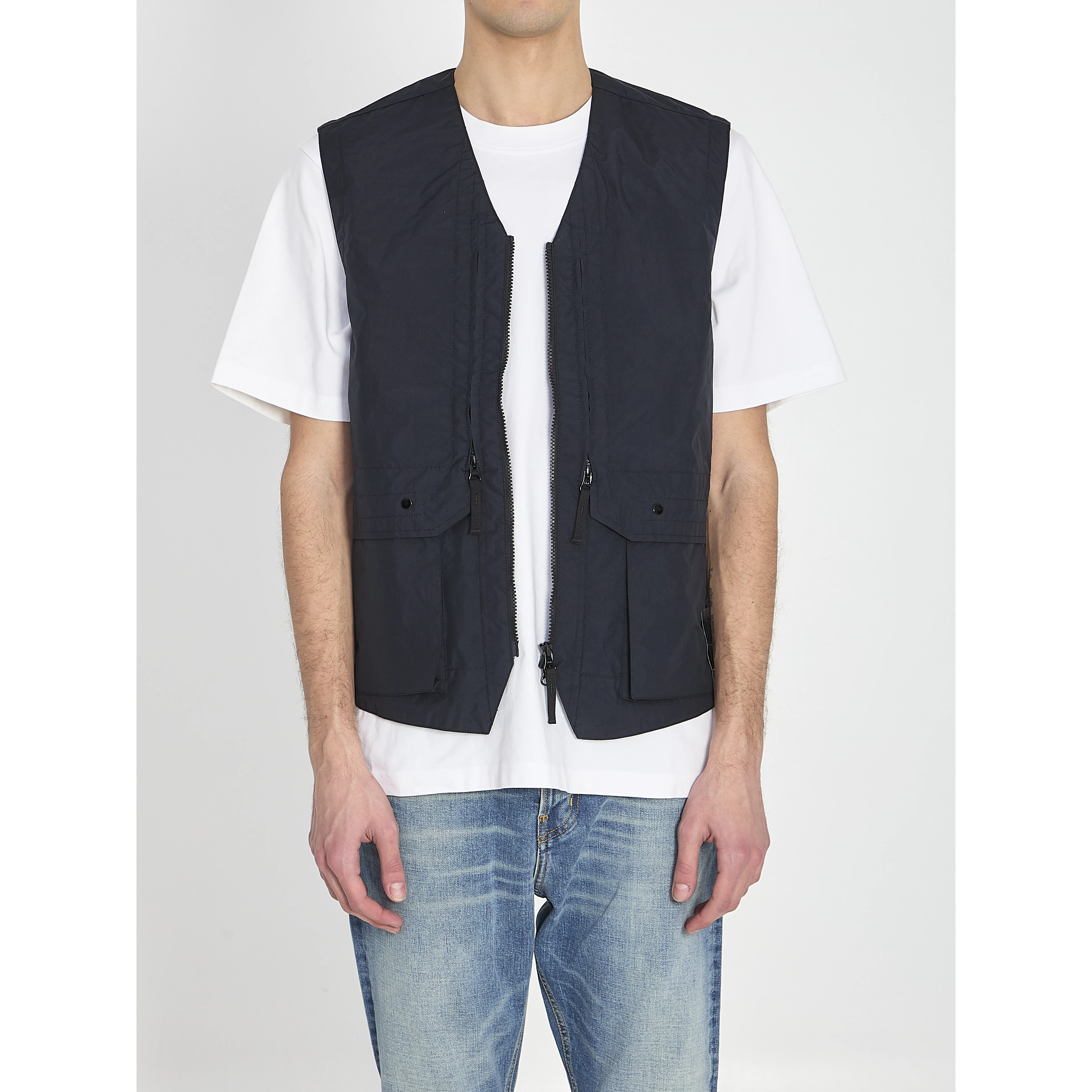 Metal Lamina Poly ripstop vest