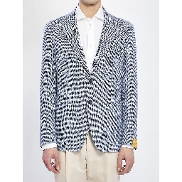 Jacket in linen and cotton
