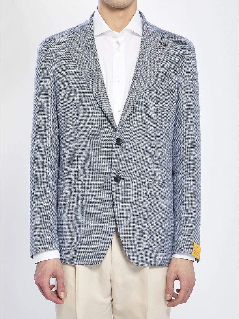 Jacket in linen and cotton