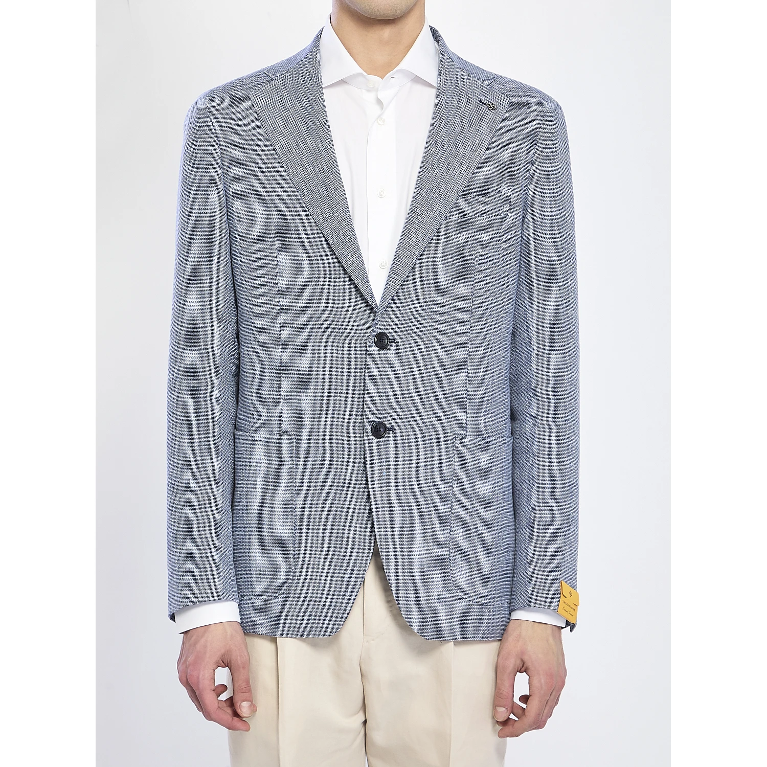 Jacket in linen and cotton