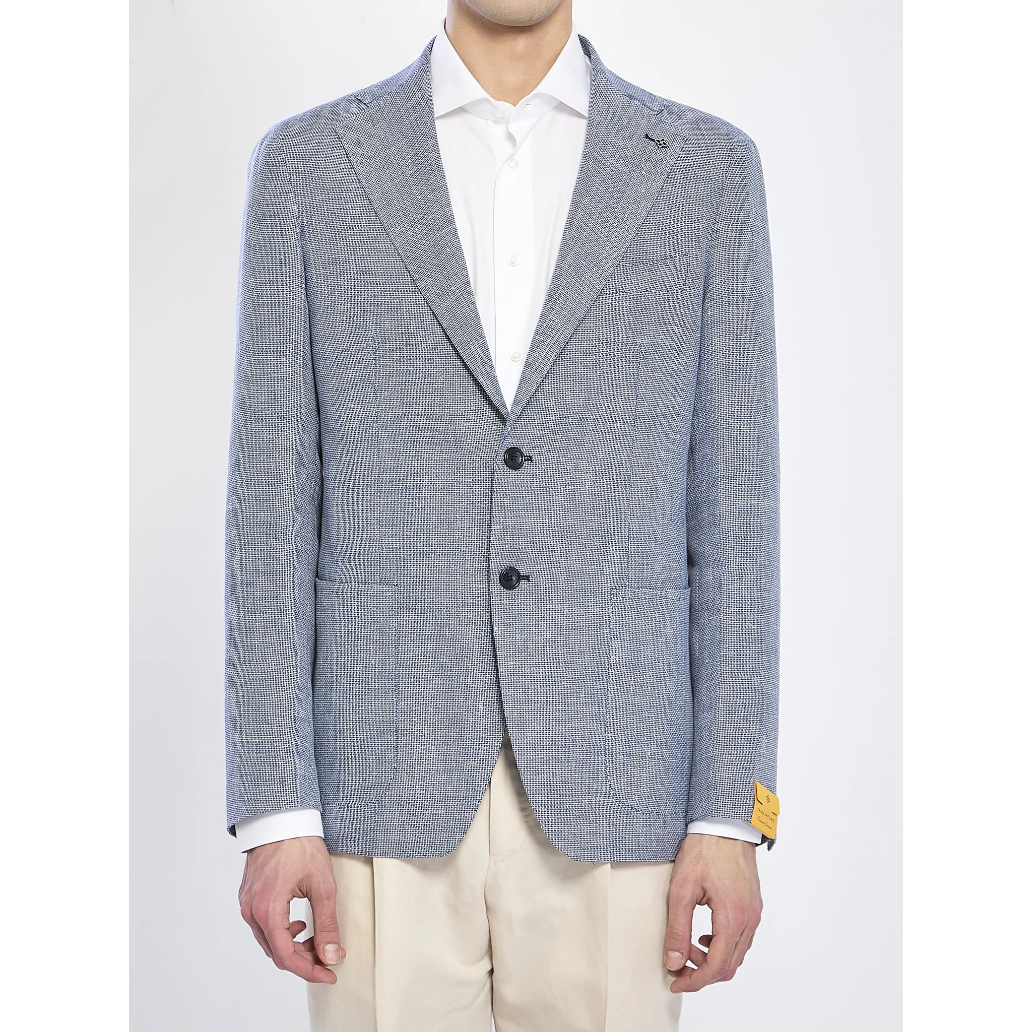 Jacket in linen and cotton