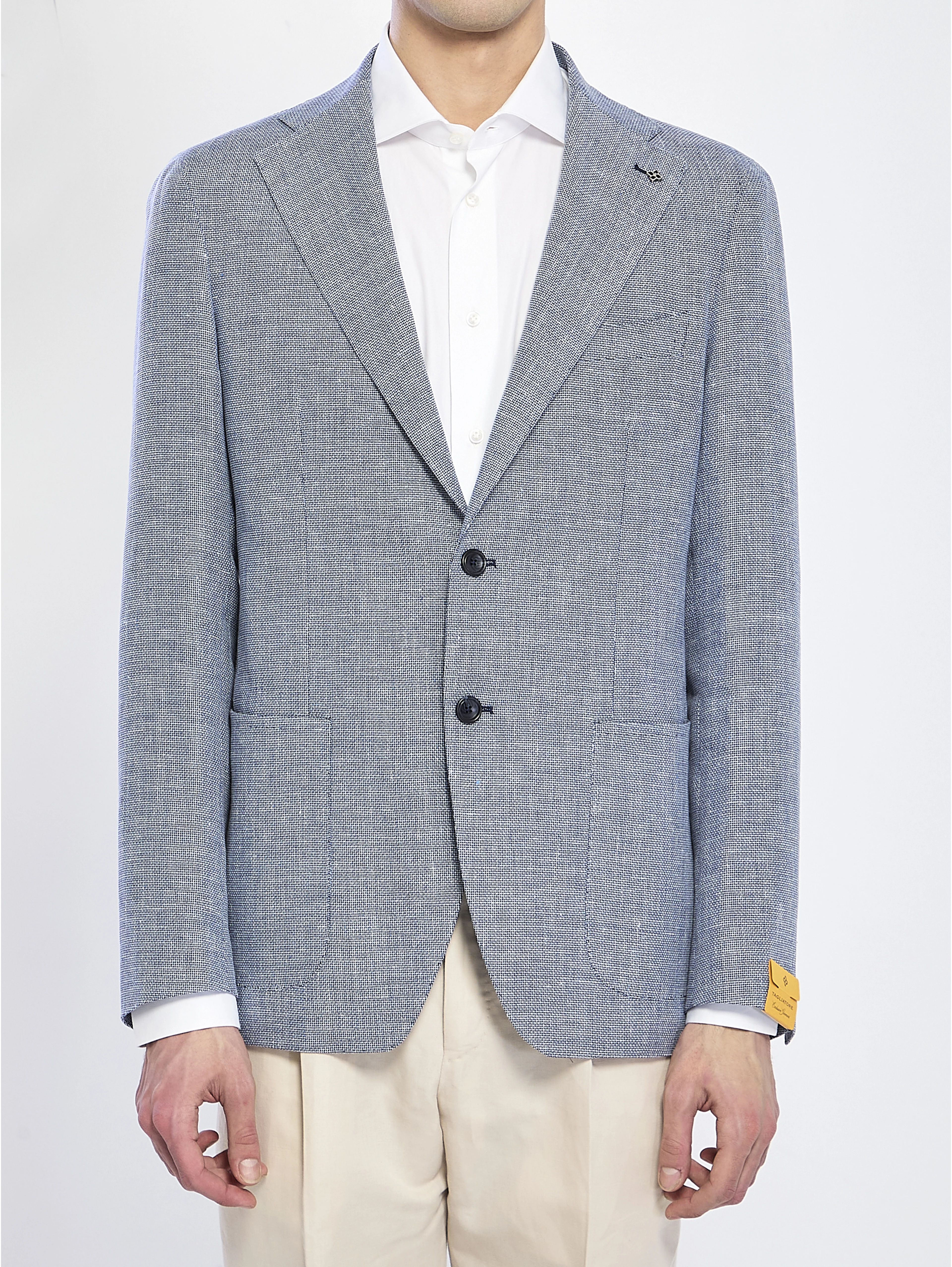 Jacket in linen and cotton