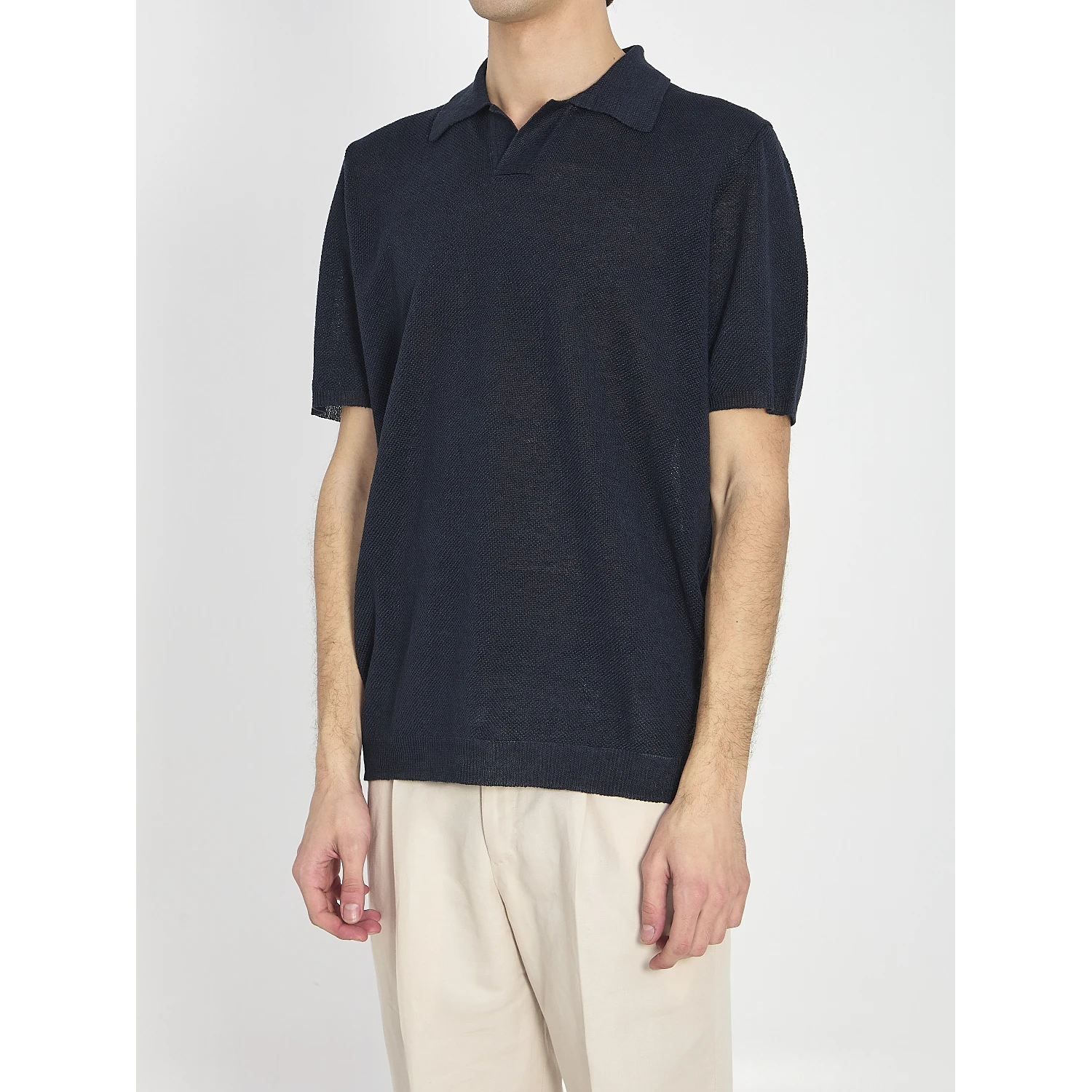 Polo shirt in linen