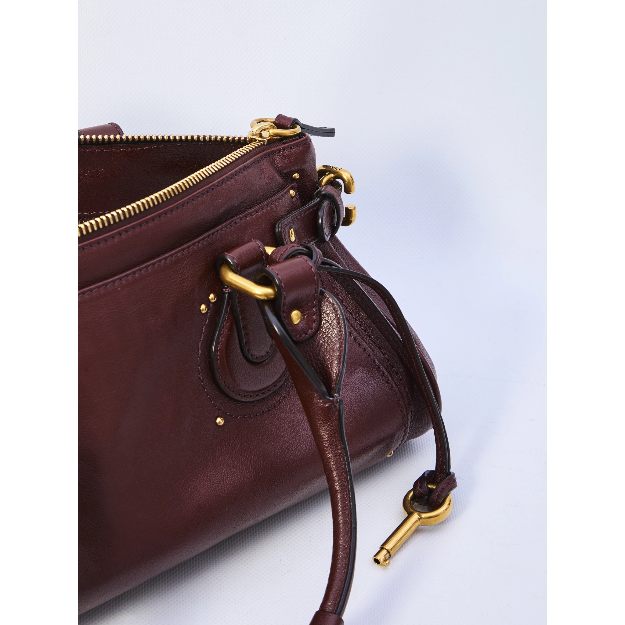 حقيبة بادينغتون من الجلد العقيقي