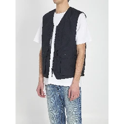 Metal Lamina Poly ripstop vest