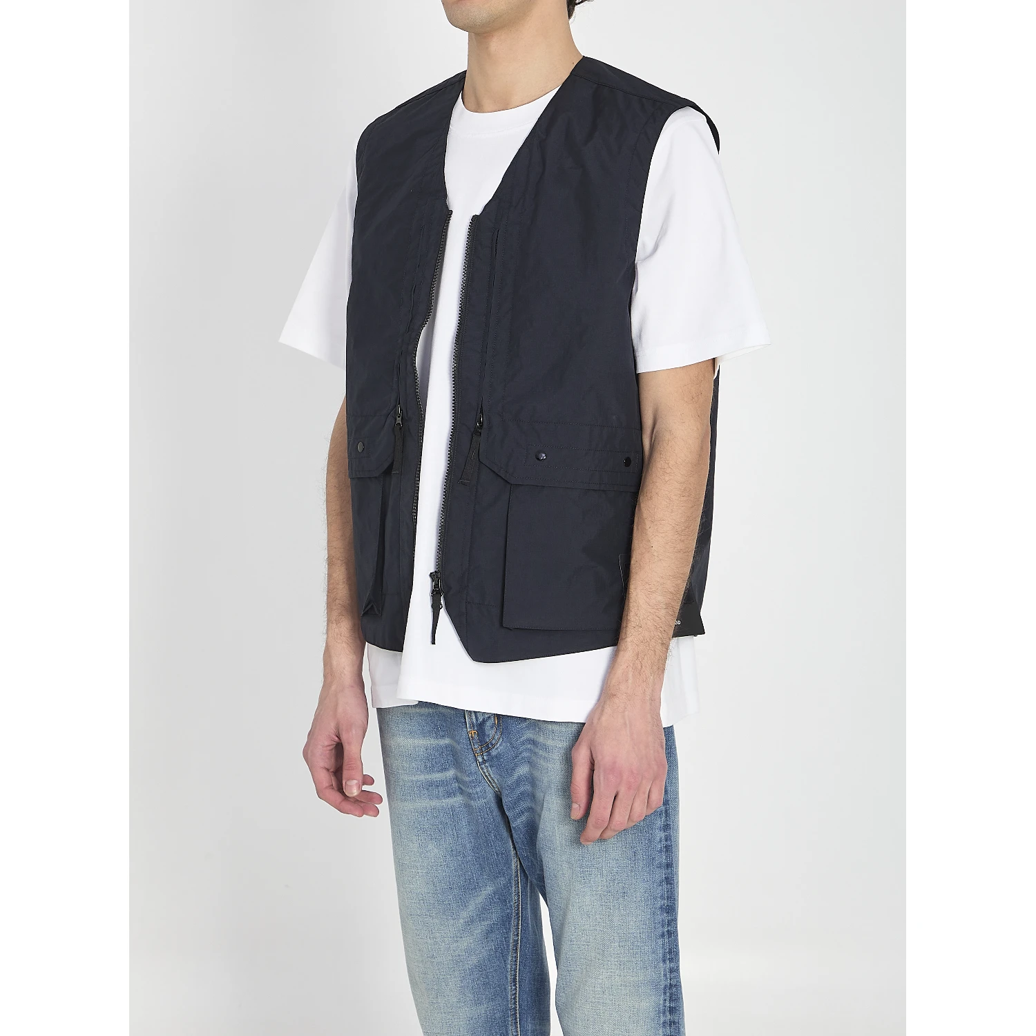 Metal Lamina Poly ripstop vest