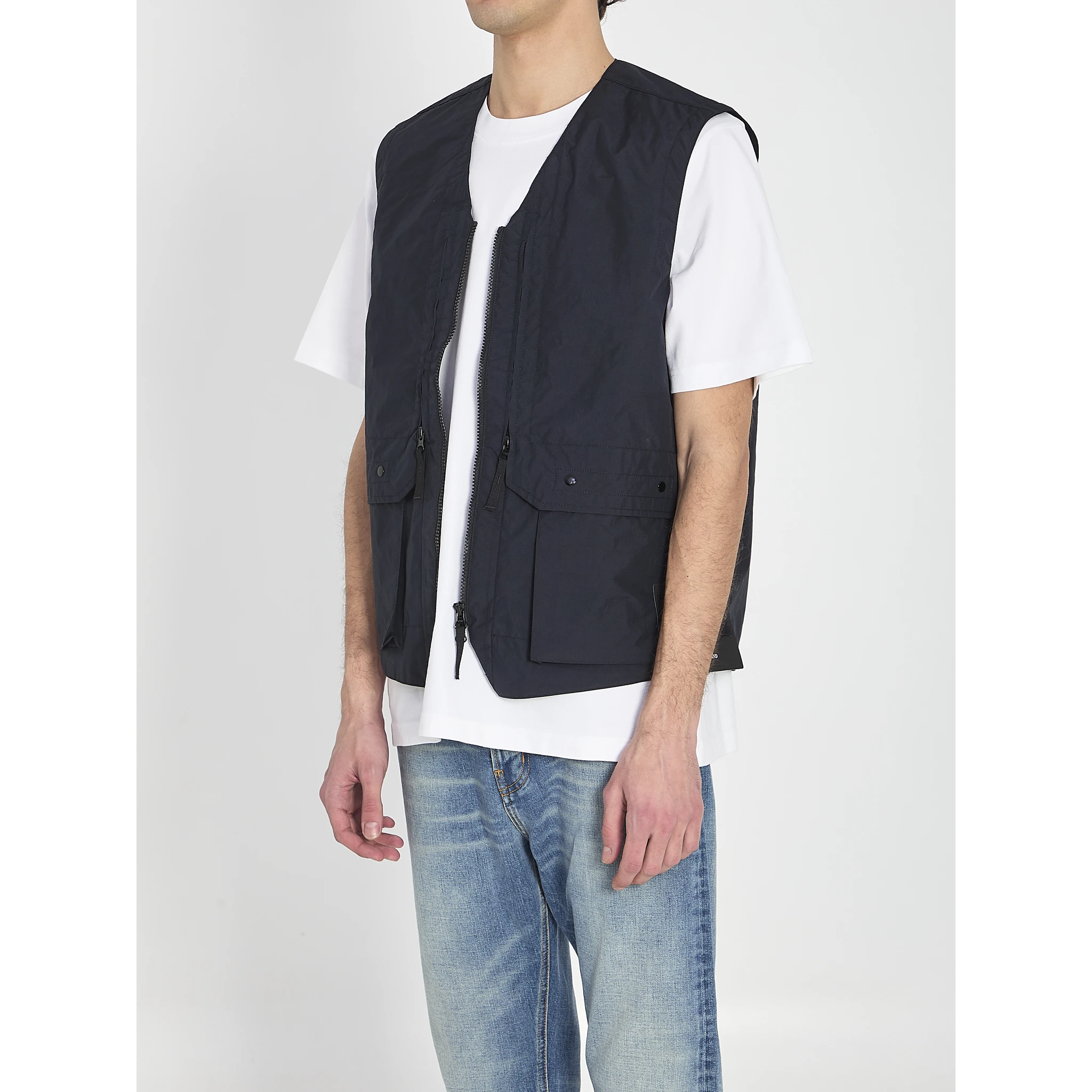 Metal Lamina Poly ripstop vest