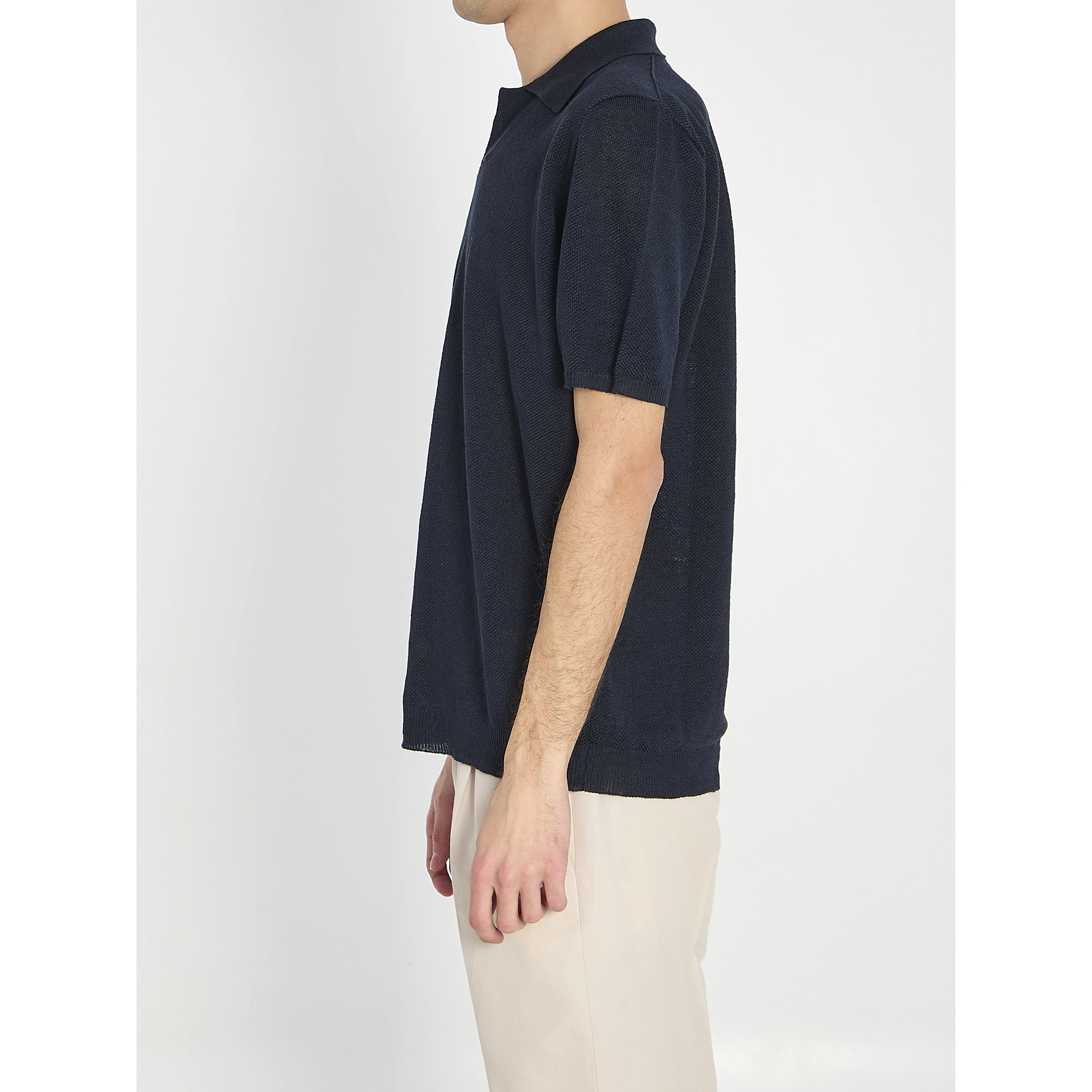 Polo shirt in linen
