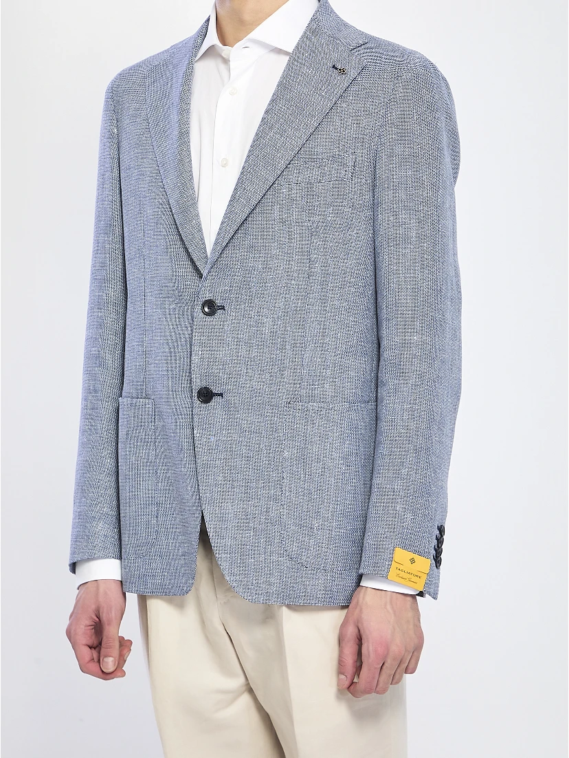 Jacket in linen and cotton