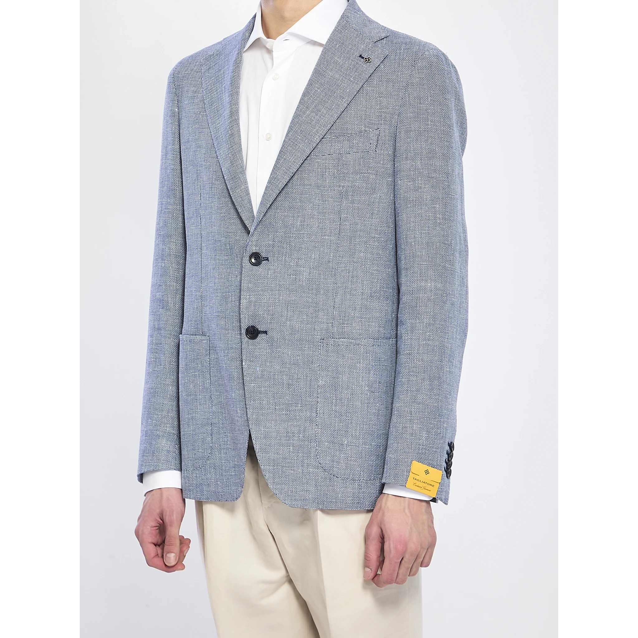 Jacket in linen and cotton