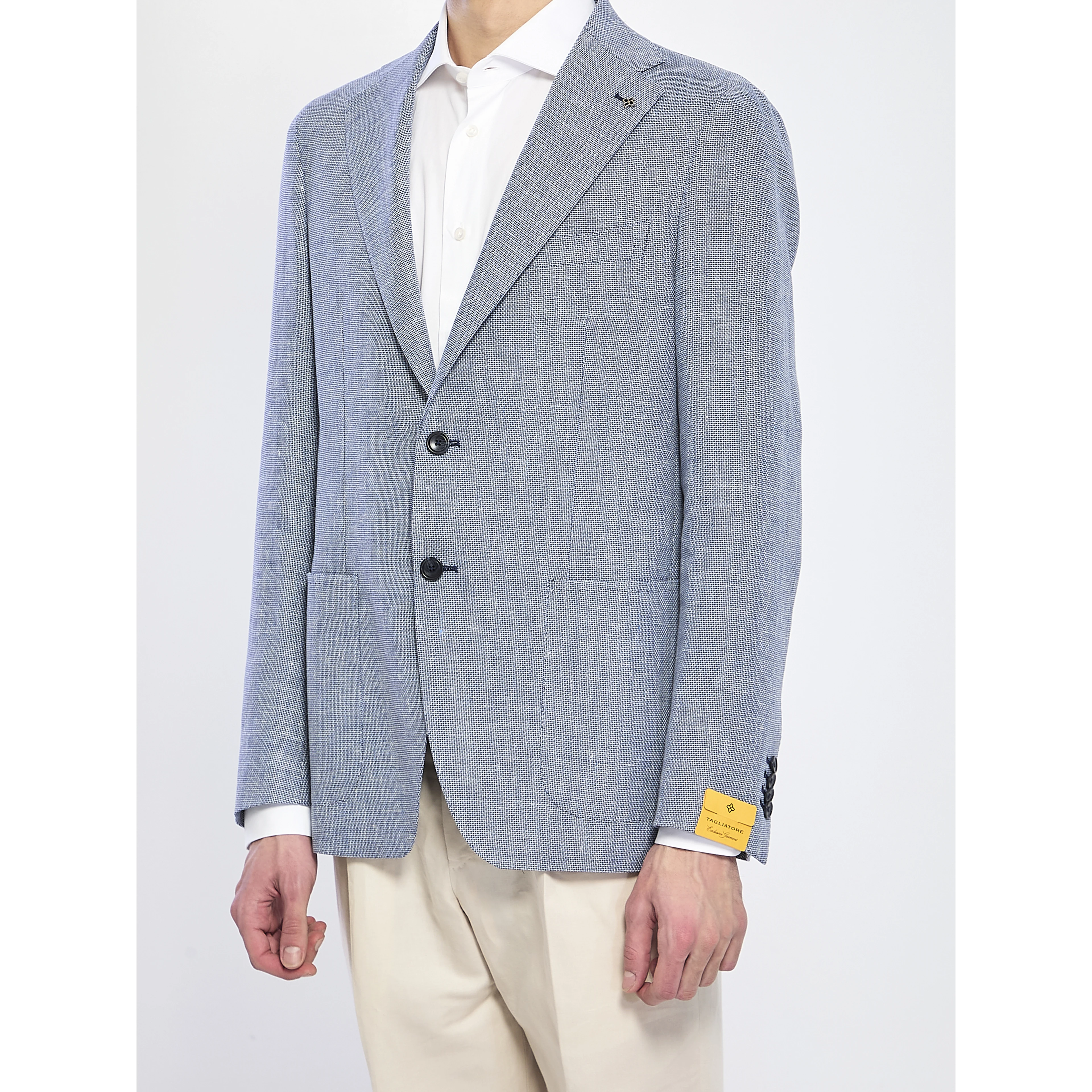 Jacket in linen and cotton