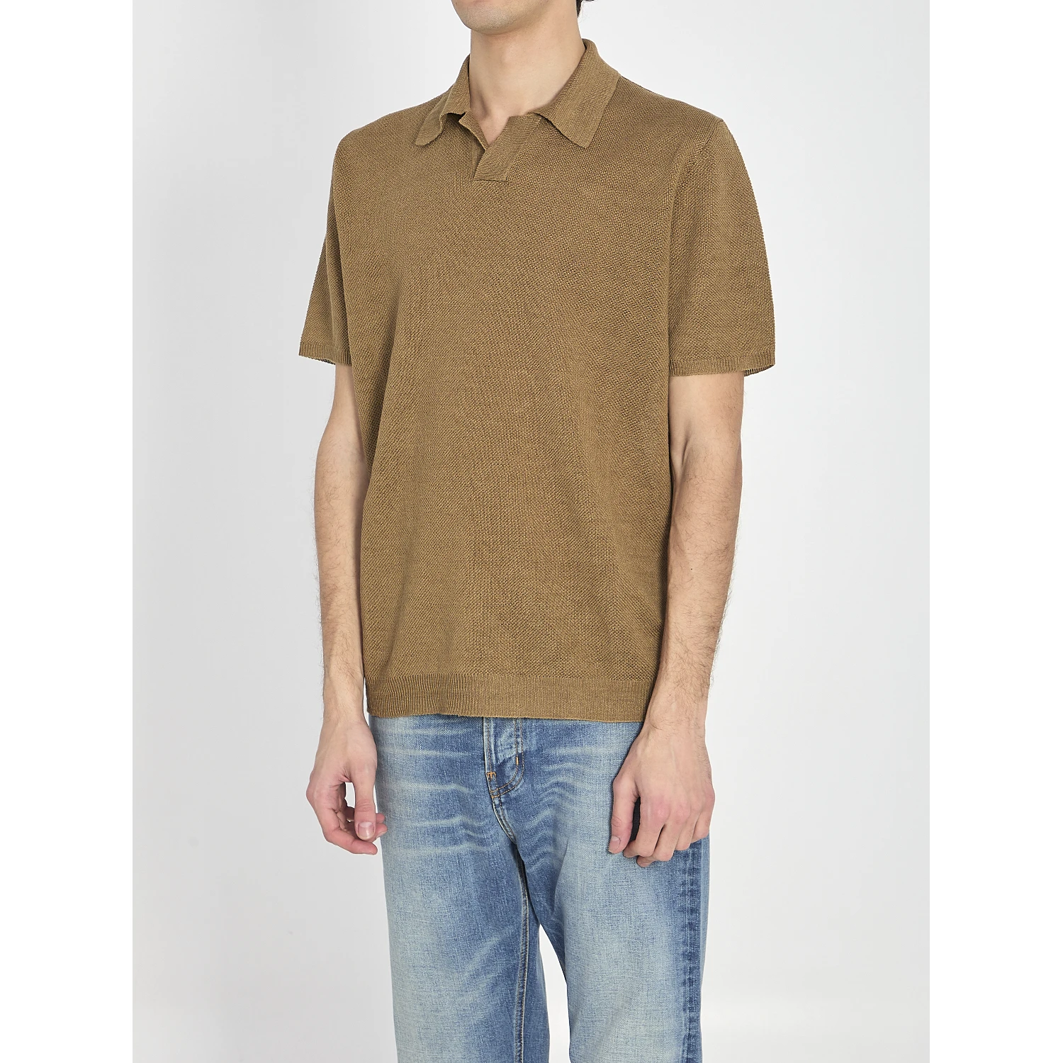 Polo shirt in linen