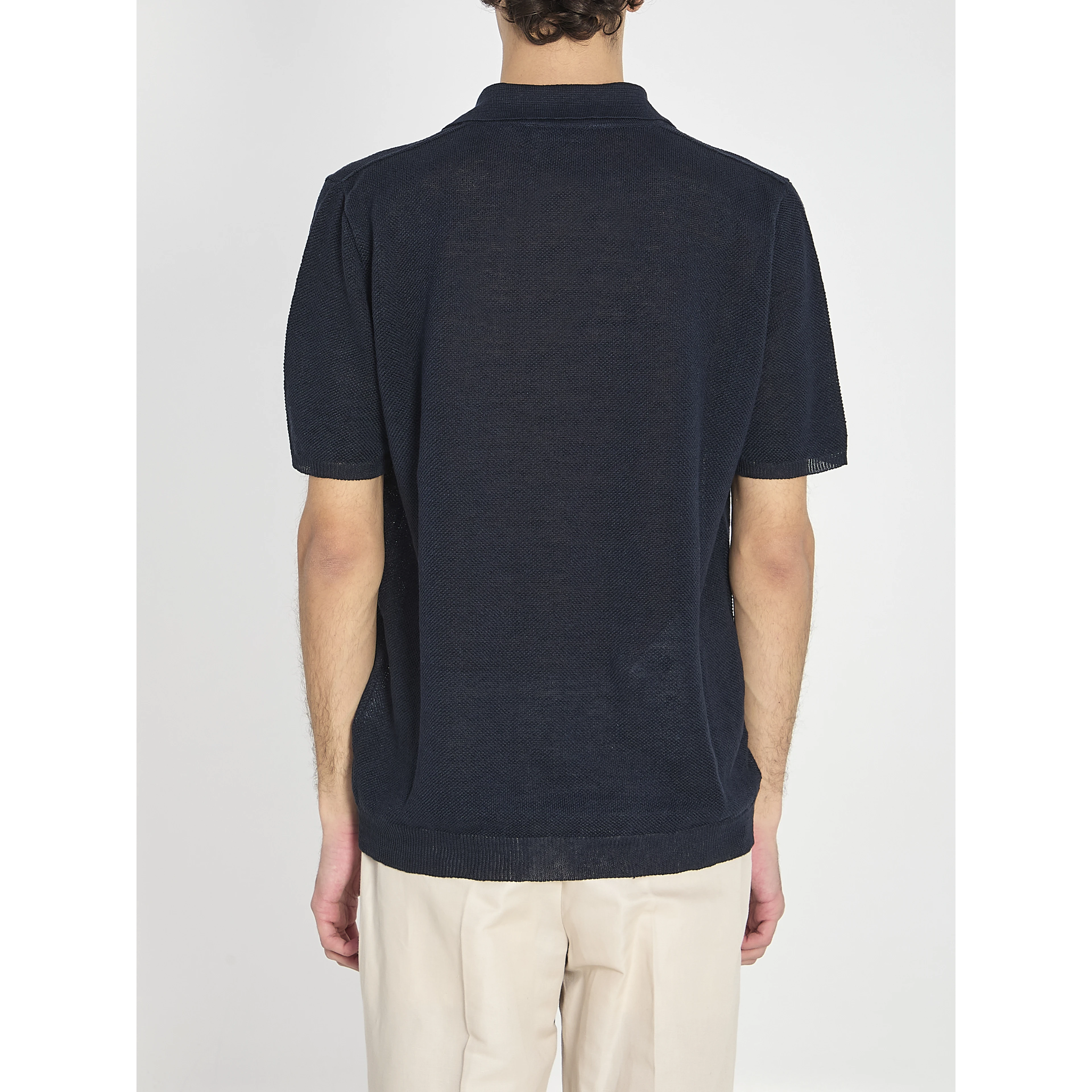 Polo shirt in linen