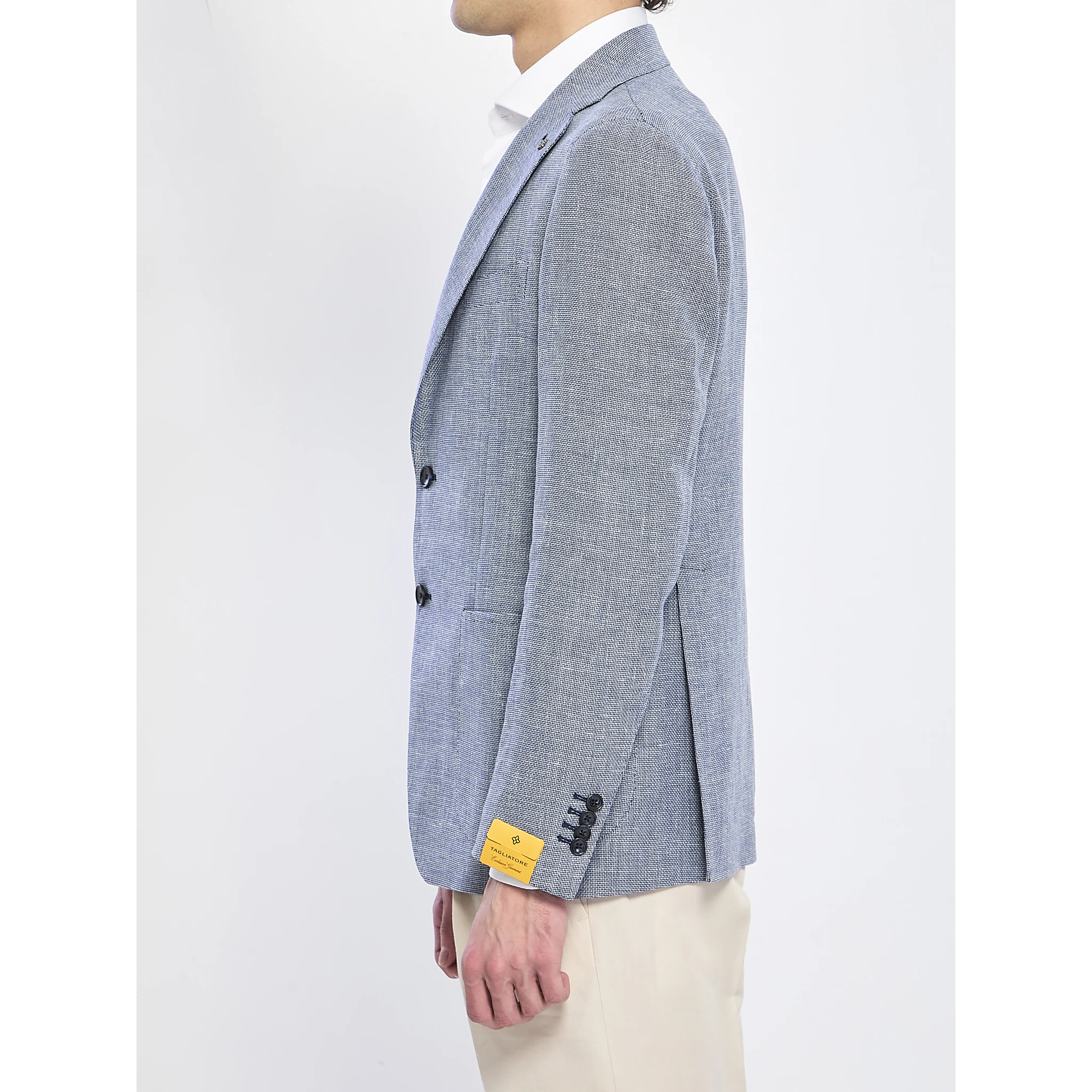 Jacket in linen and cotton