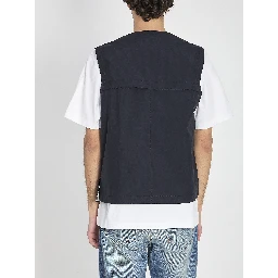 Metal Lamina Poly ripstop vest