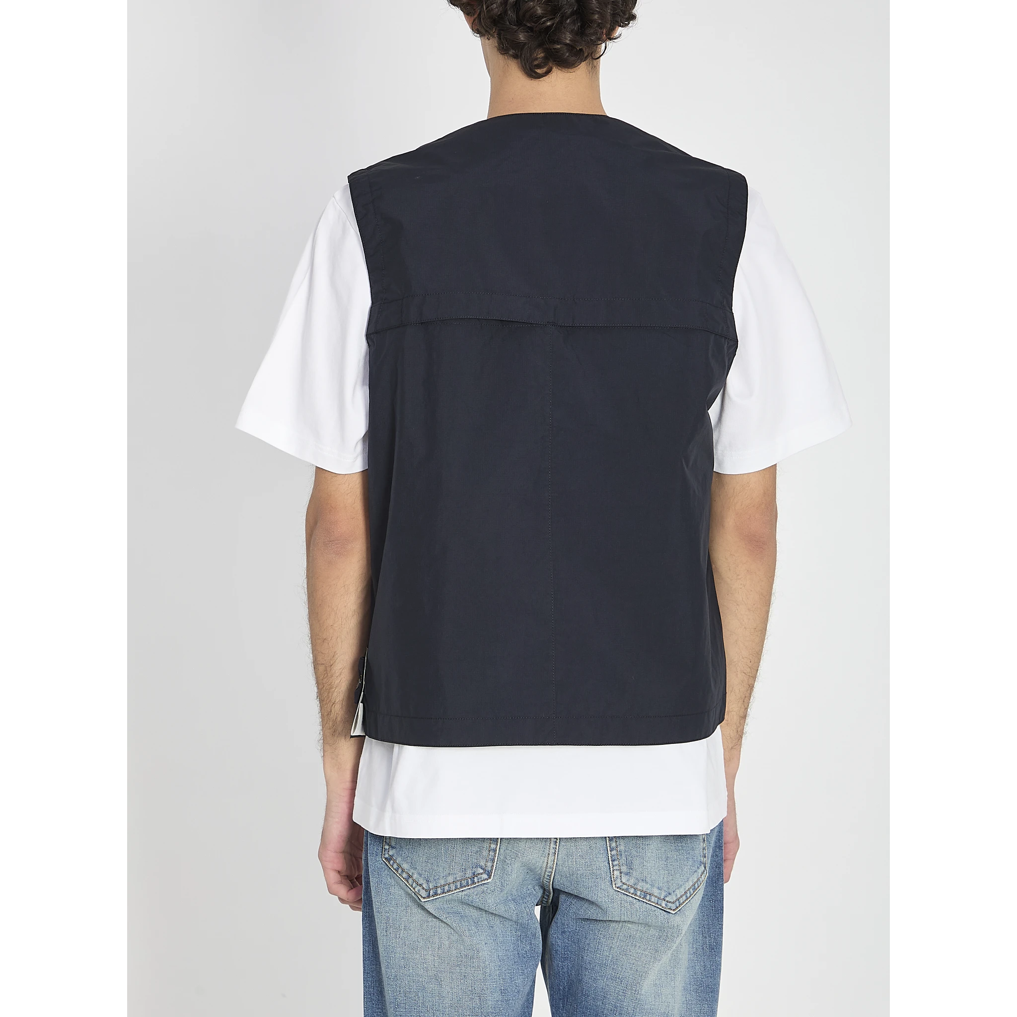 Metal Lamina Poly ripstop vest