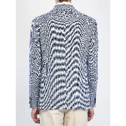 Jacket in linen and cotton