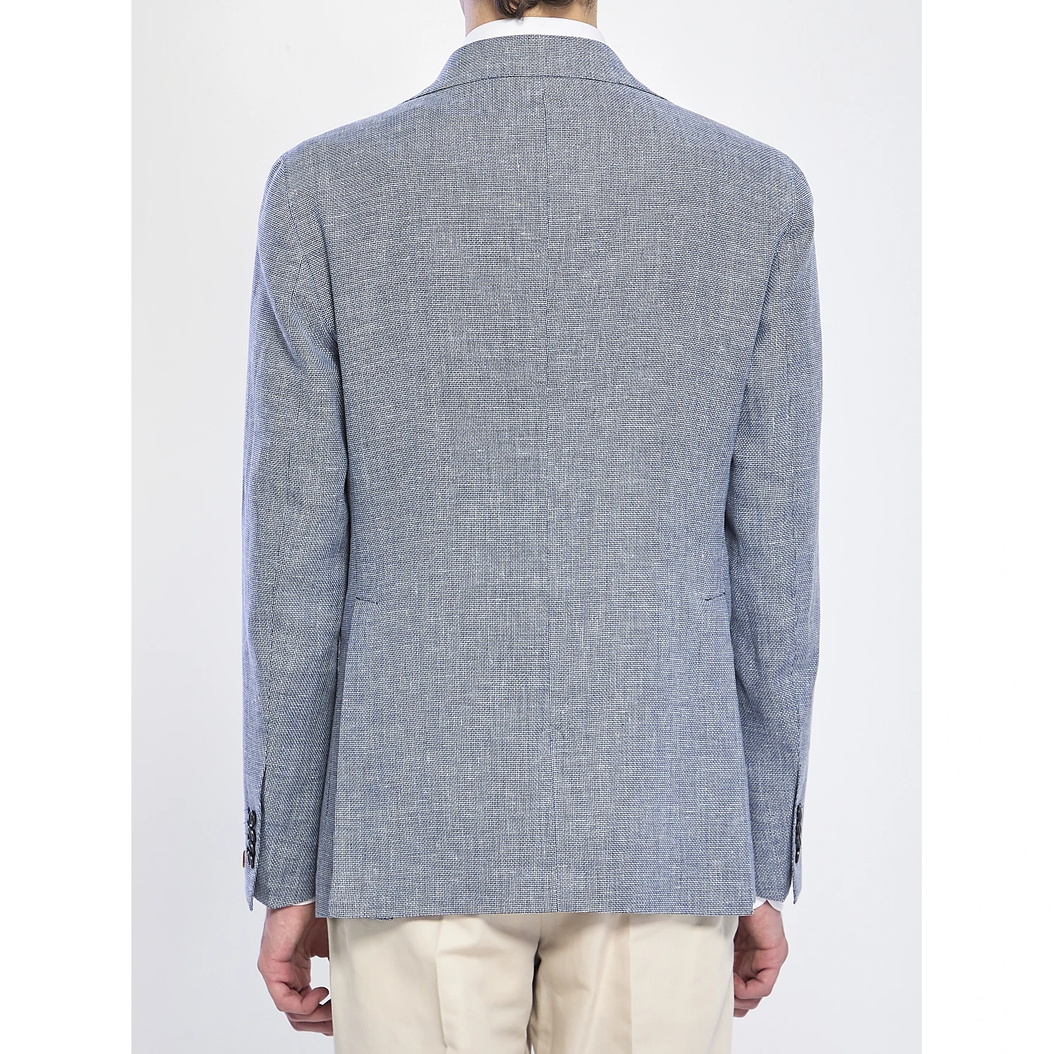 Jacket in linen and cotton