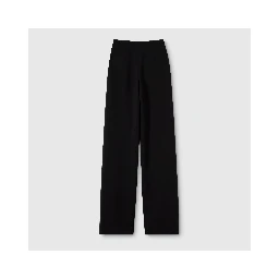 Wool wide leg pants