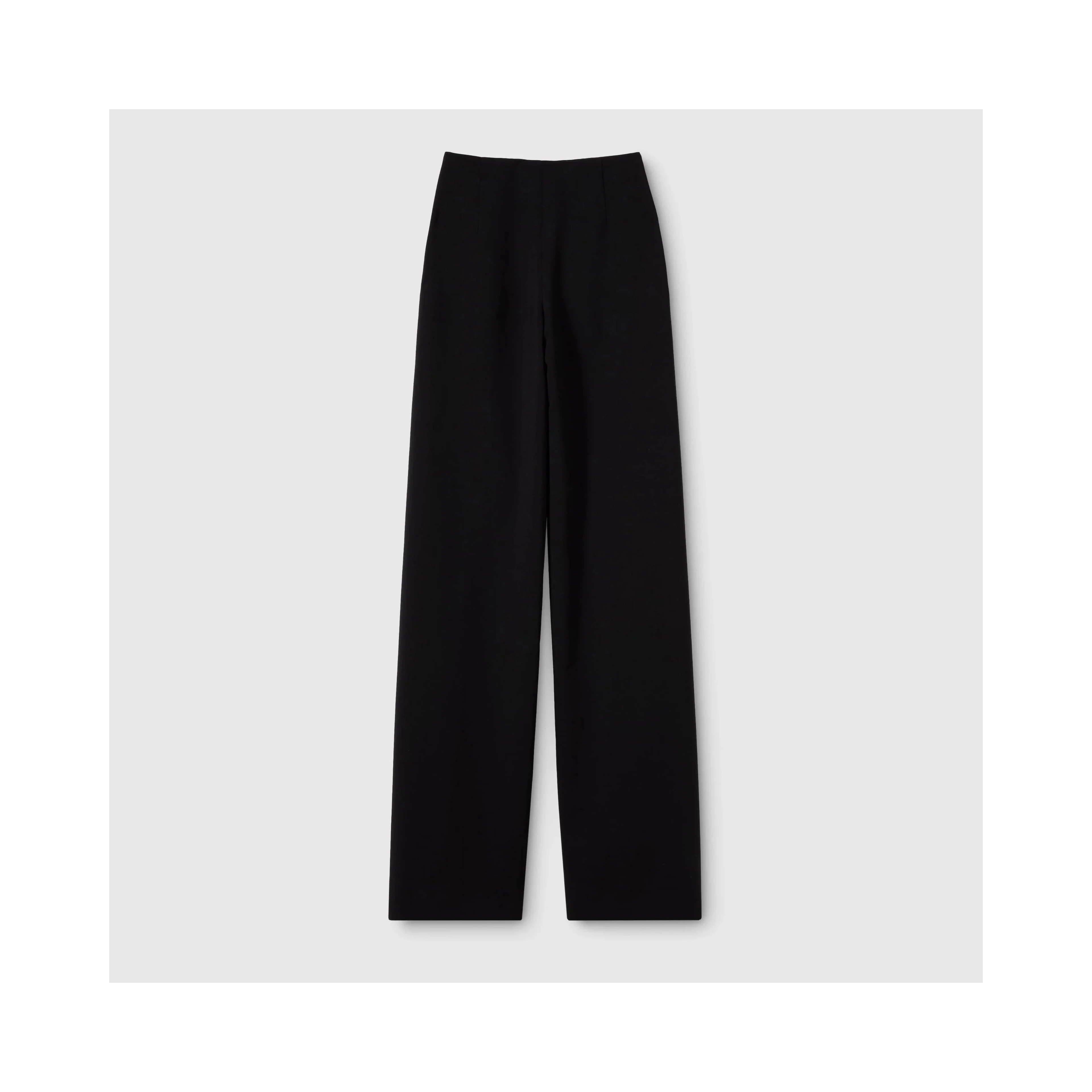 Wool wide leg pants