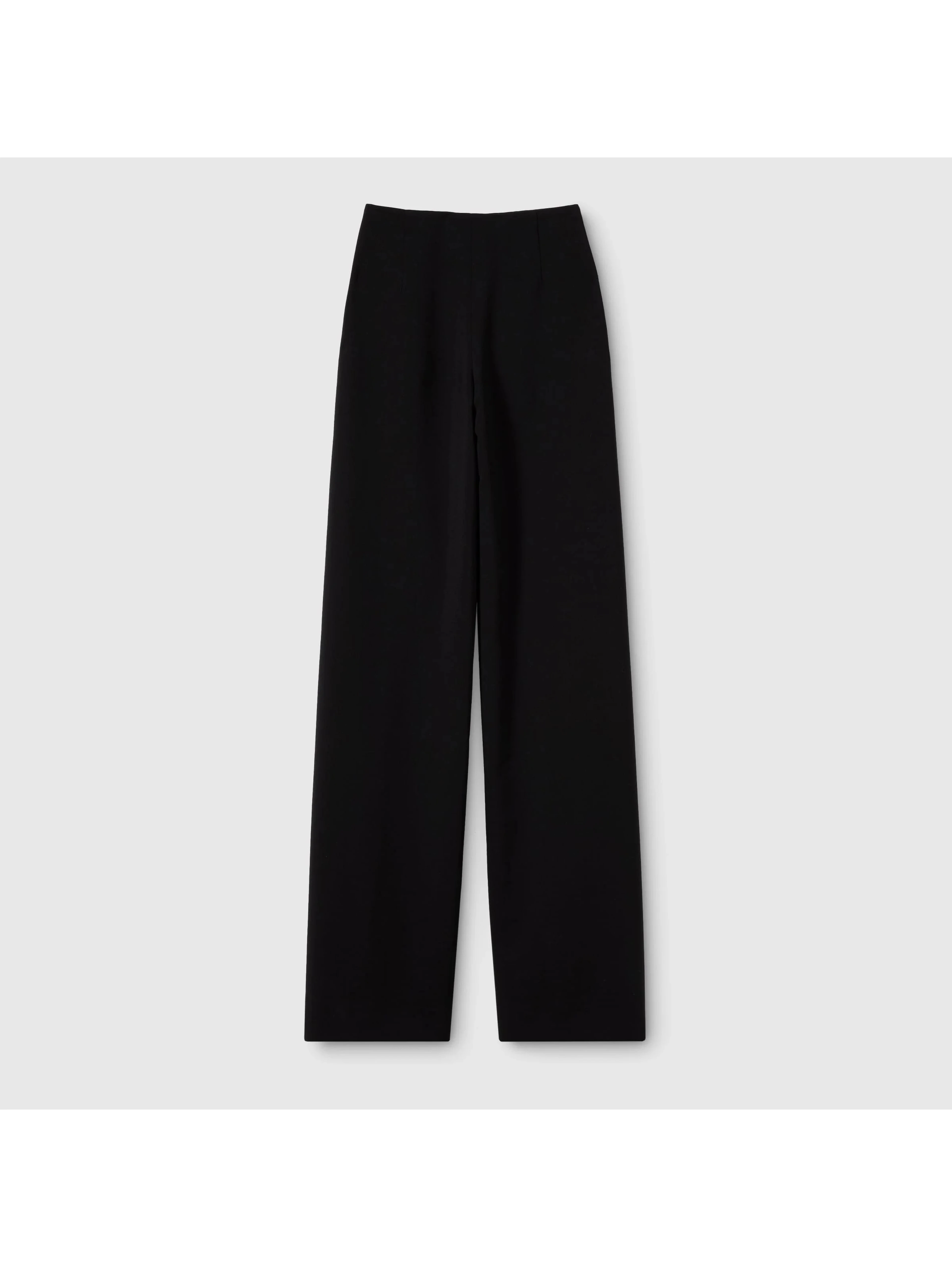 Wool wide leg pants