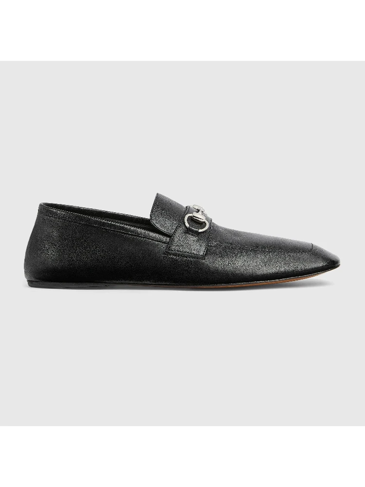 Leather loafers with Horsebit