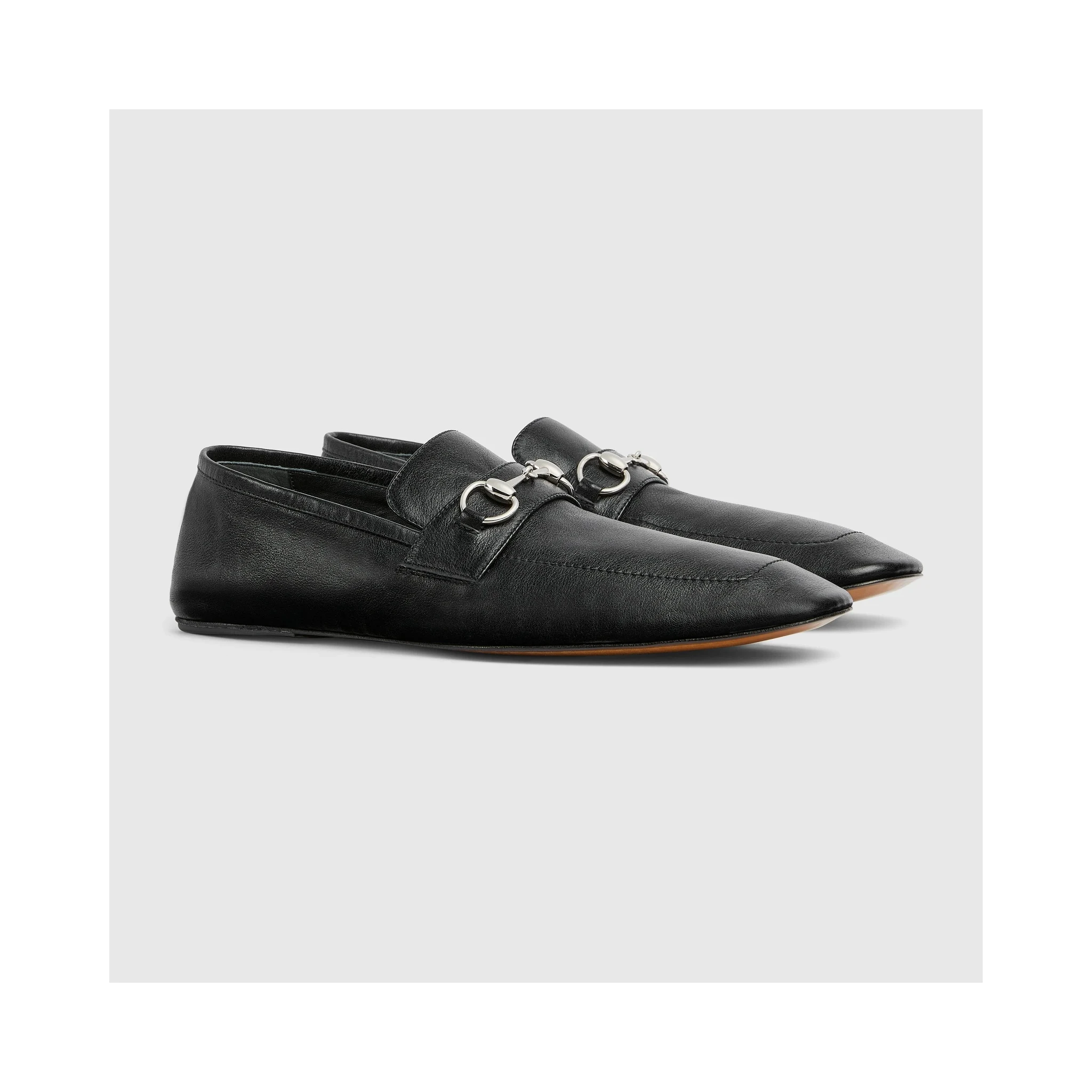 Leather loafers with Horsebit