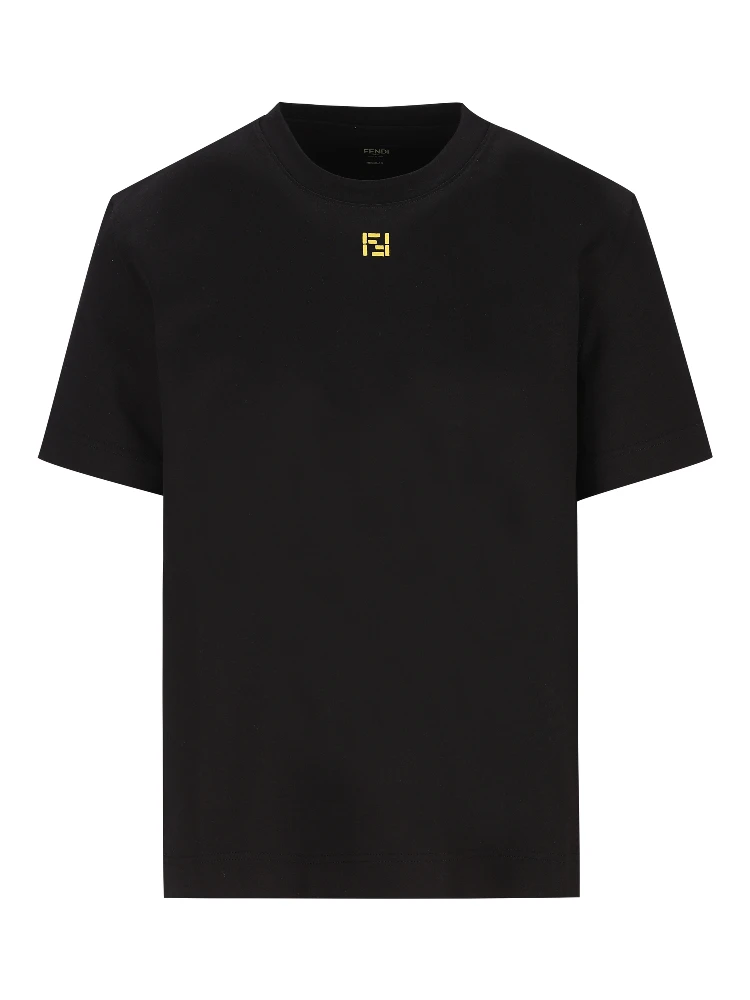 Fendi T-shirts and Polos Black