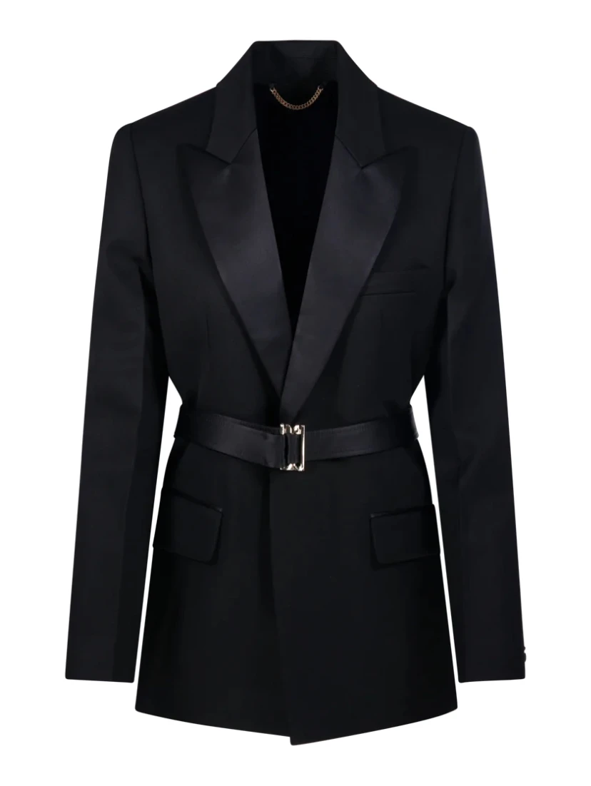BELTED TAILORED JACKET