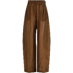 Brown Lyocell Jumpsuit