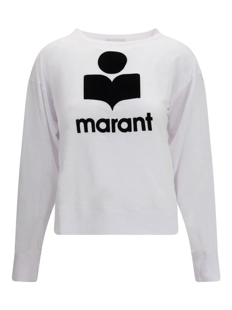White Linen Sweatshirt