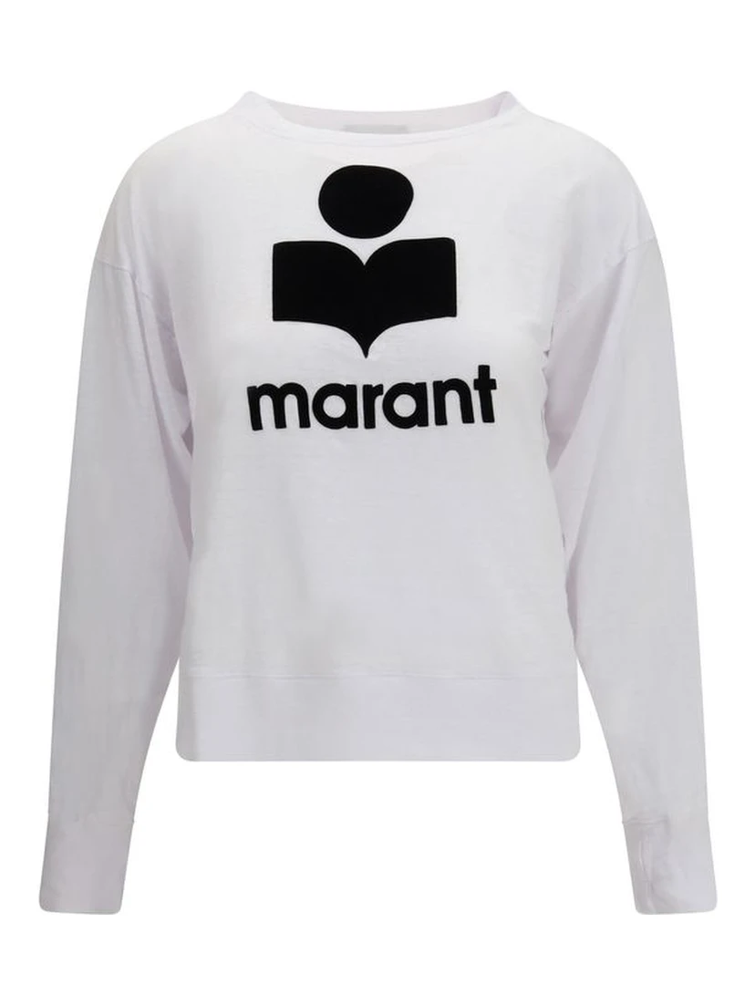 White Linen Sweatshirt