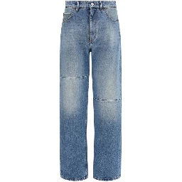 Blue Cotton Jeans Denim