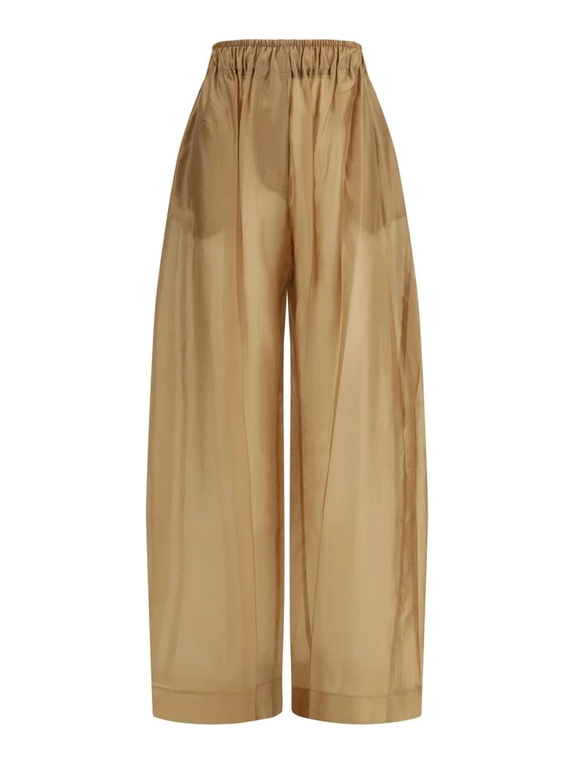 Beige Lyocell Jumpsuit