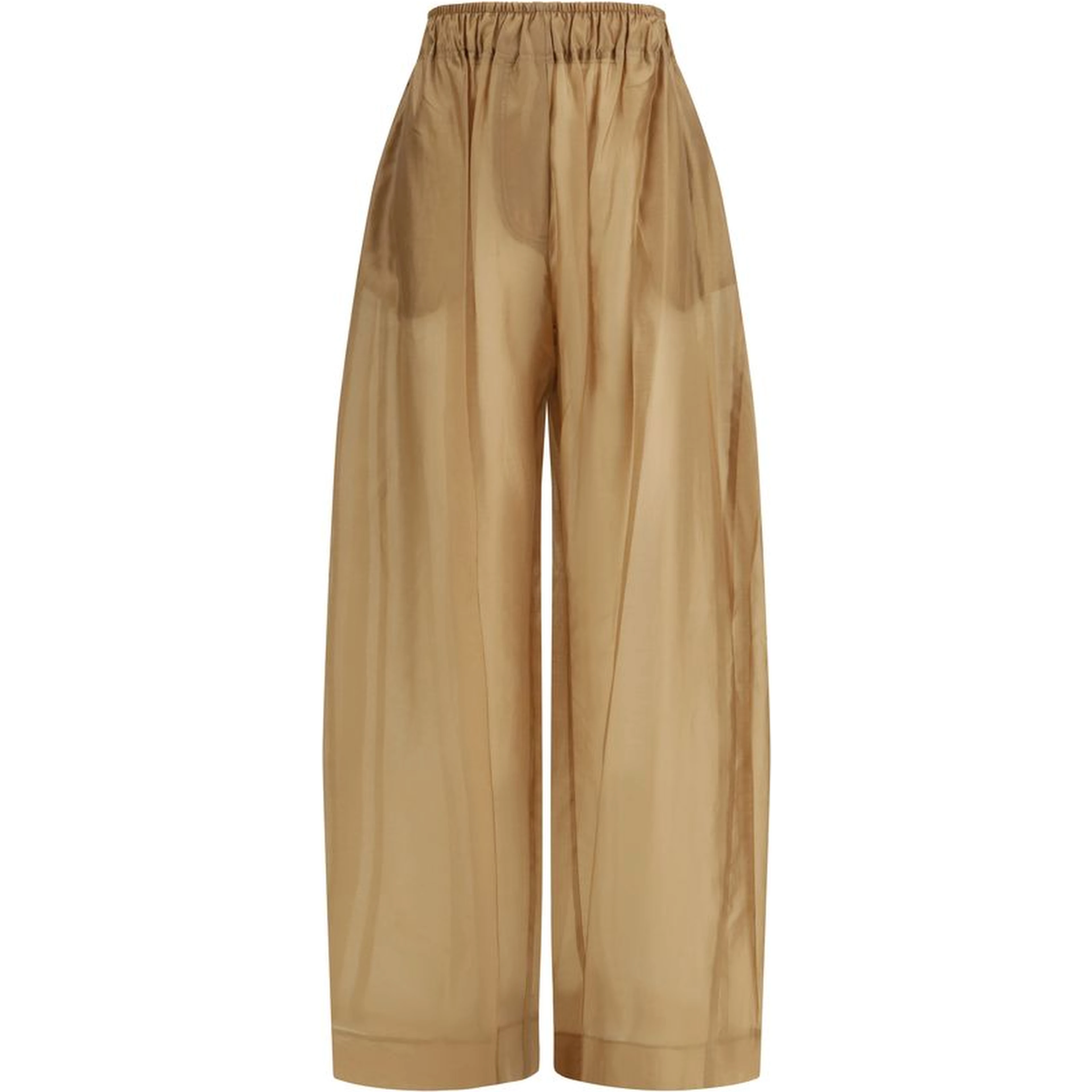 Beige Lyocell Jumpsuit