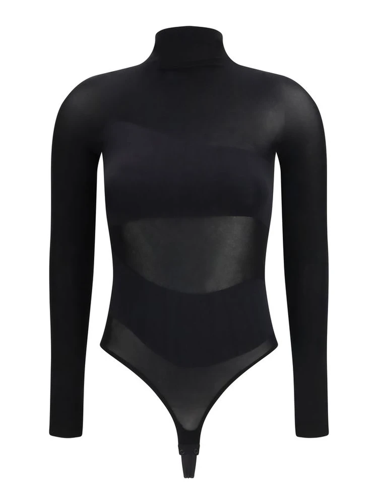 Black Polyamide Bodysuit