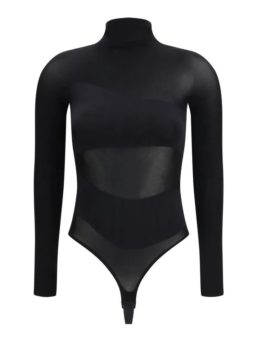 Black Polyamide Bodysuit