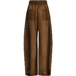 Brown Lyocell Jumpsuit