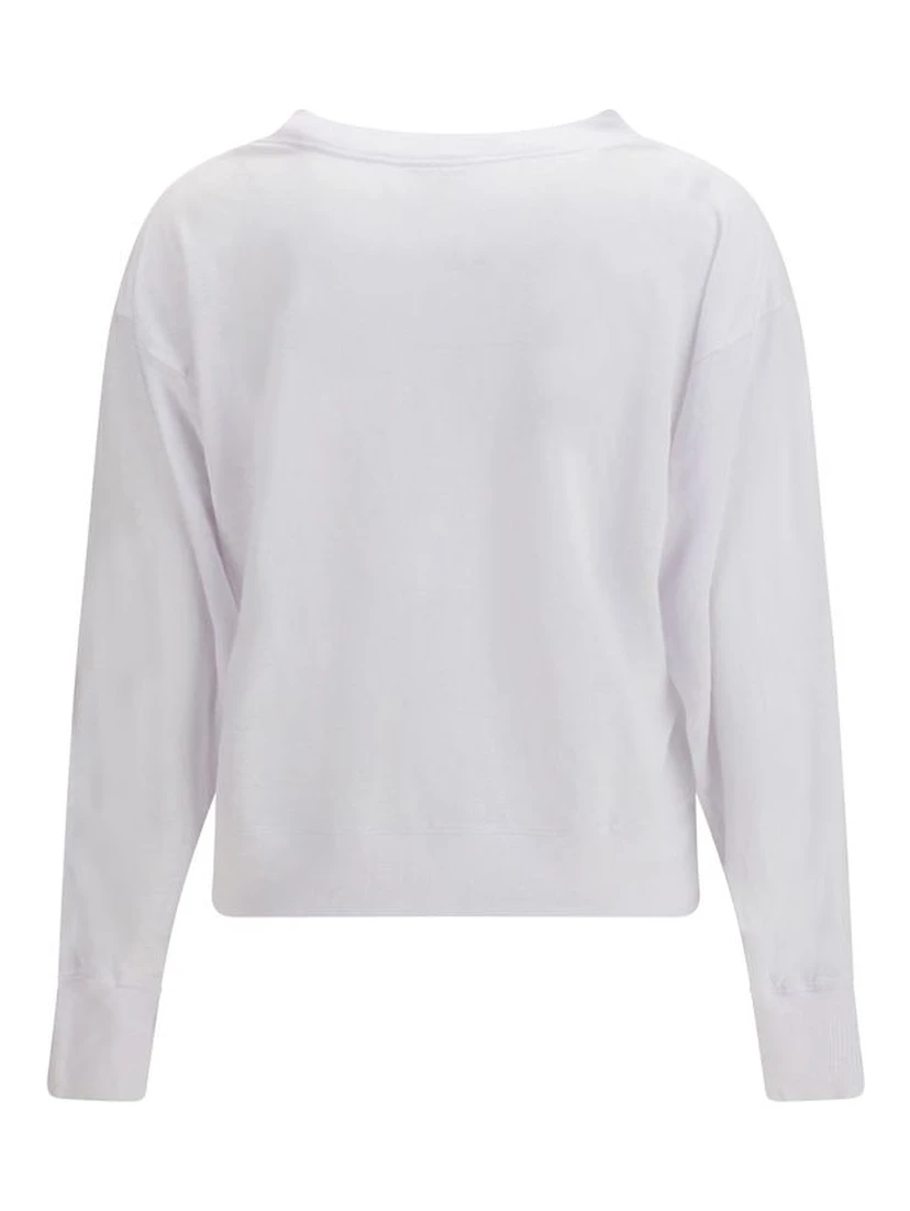 White Linen Sweatshirt