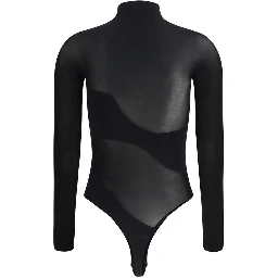 Black Polyamide Bodysuit