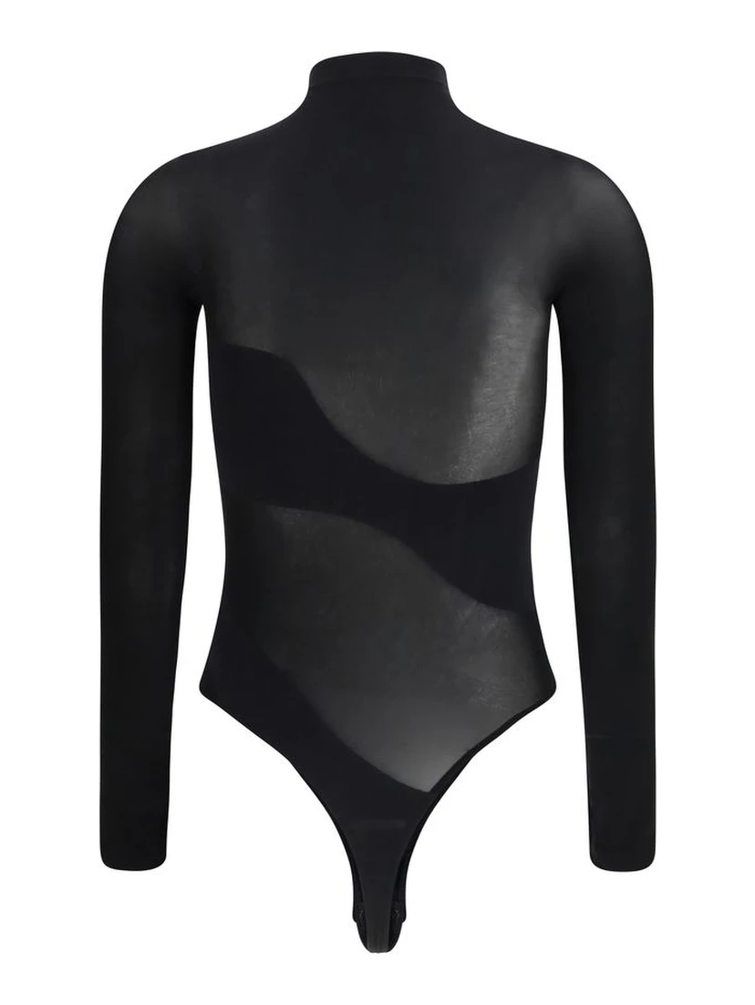 Black Polyamide Bodysuit